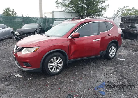 2015 Nissan Rogue Sv из США, поврежденный, VIN KNMAT2MT0FP551184